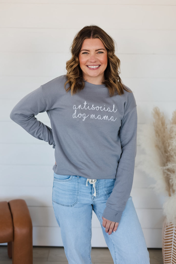 Anti Social Dog Mama Crewneck