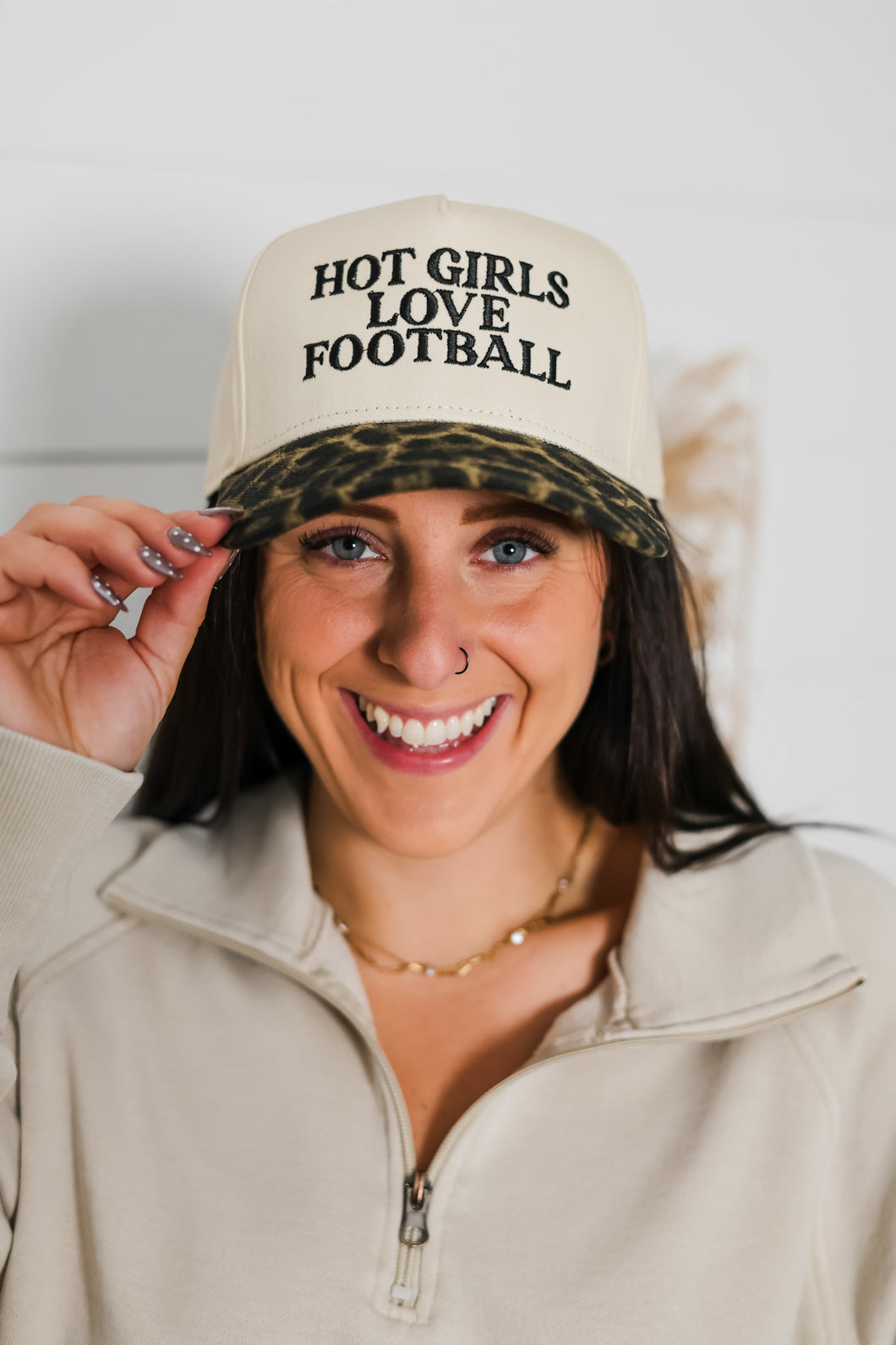 Hot Girls Love Football Embroidered Game Day Hat