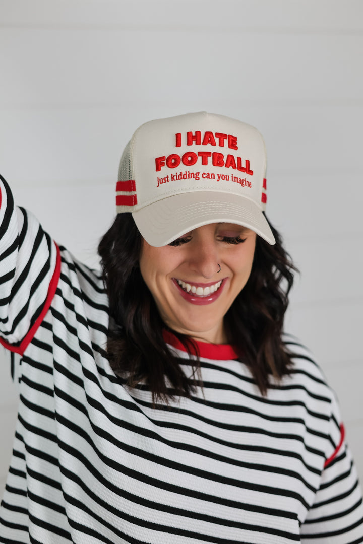 I Hate Football Trucker Hat