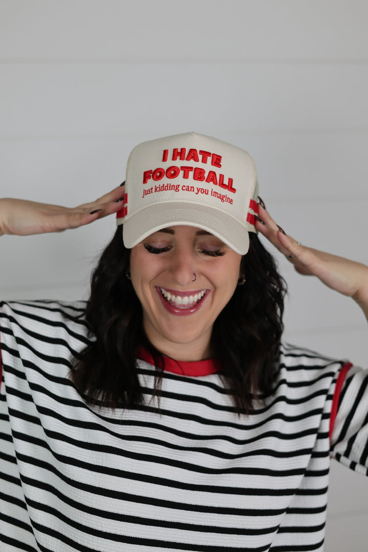 I Hate Football Trucker Hat