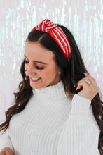 Load image into Gallery viewer, Sequin Striped Knotted Headband
