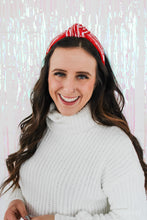 Load image into Gallery viewer, Sequin Striped Knotted Headband
