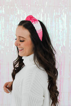 Load image into Gallery viewer, Tricolor Sequin Knotted Headband
