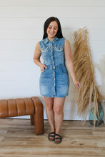 Load image into Gallery viewer, Denim And Rhinestones Dress
