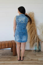 Load image into Gallery viewer, Denim And Rhinestones Dress
