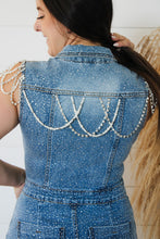 Load image into Gallery viewer, Denim And Rhinestones Dress
