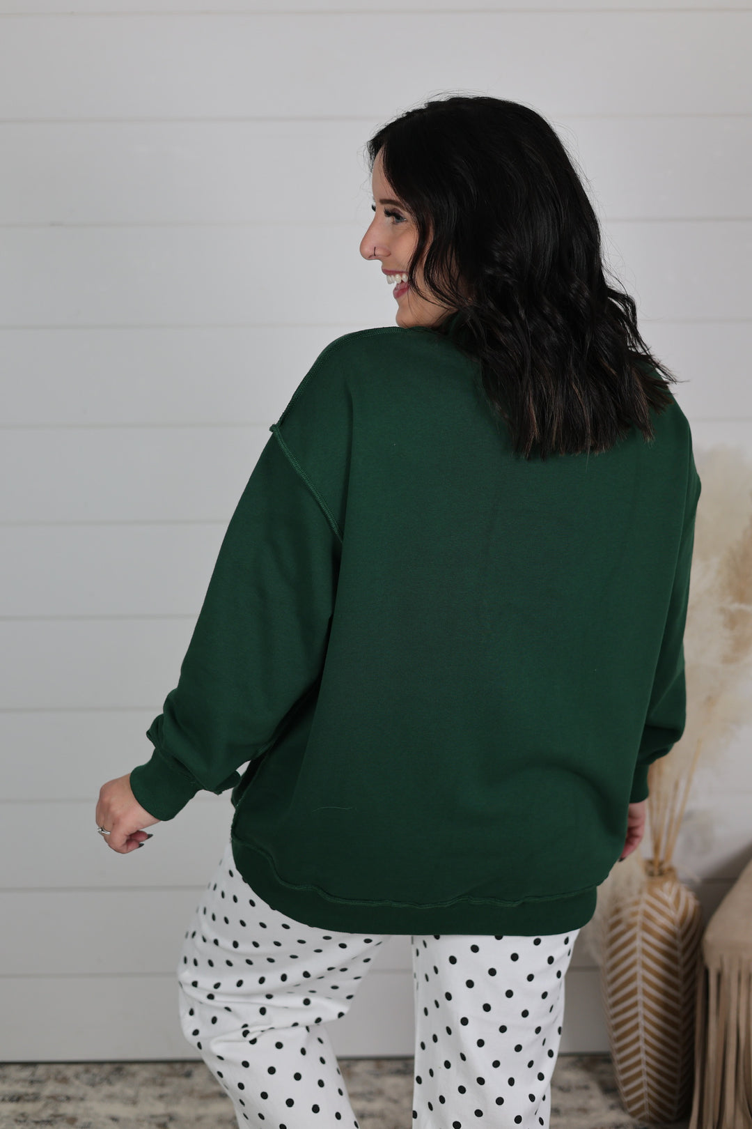 GAME DAY/ SUNDAY FUNDAY Reversible Mock Neck Top