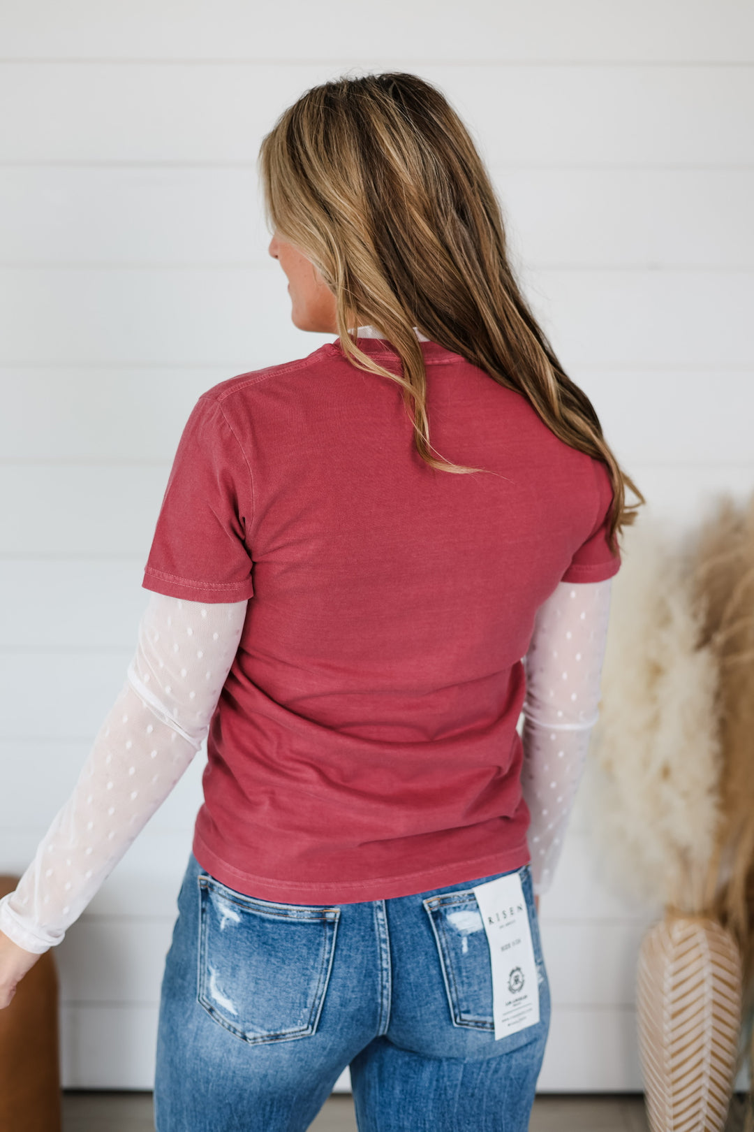 Floral Western Skull Top