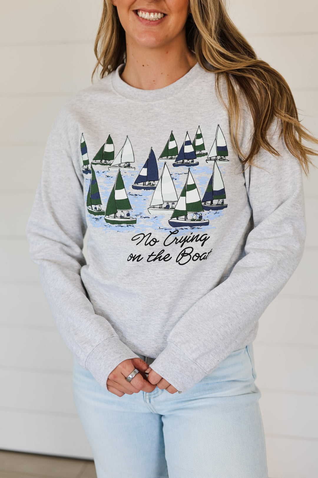 No Crying In The Boat Crewneck