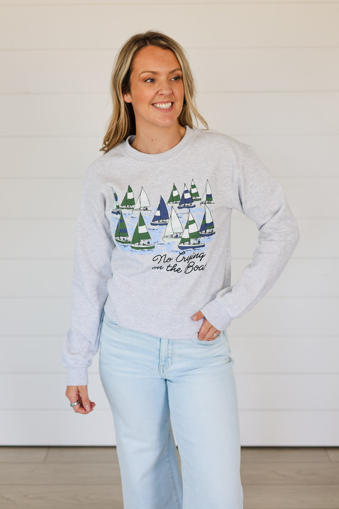 No Crying In The Boat Crewneck