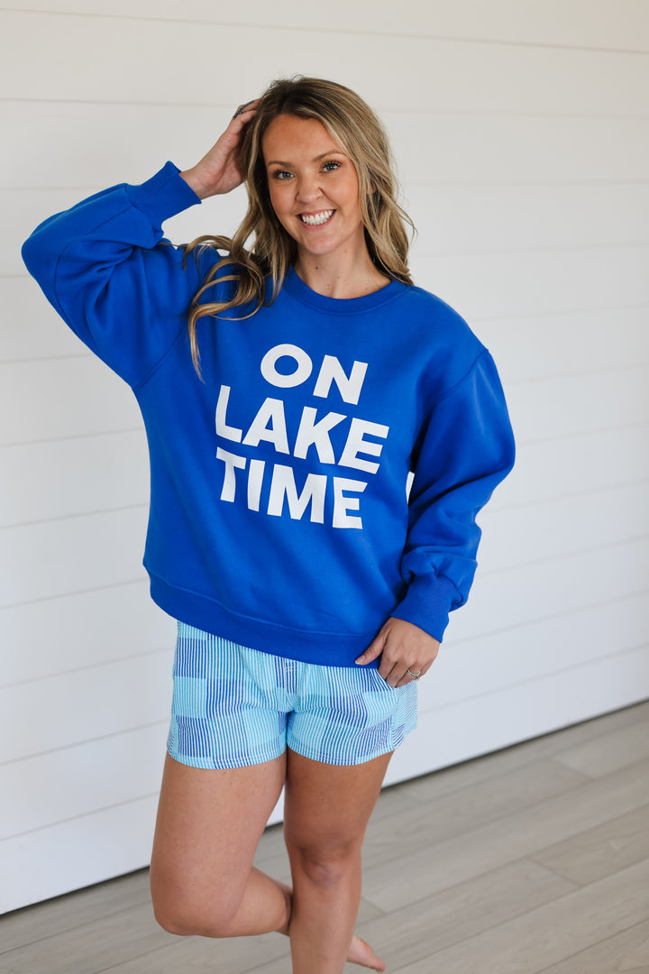 On Lake Time Crewneck