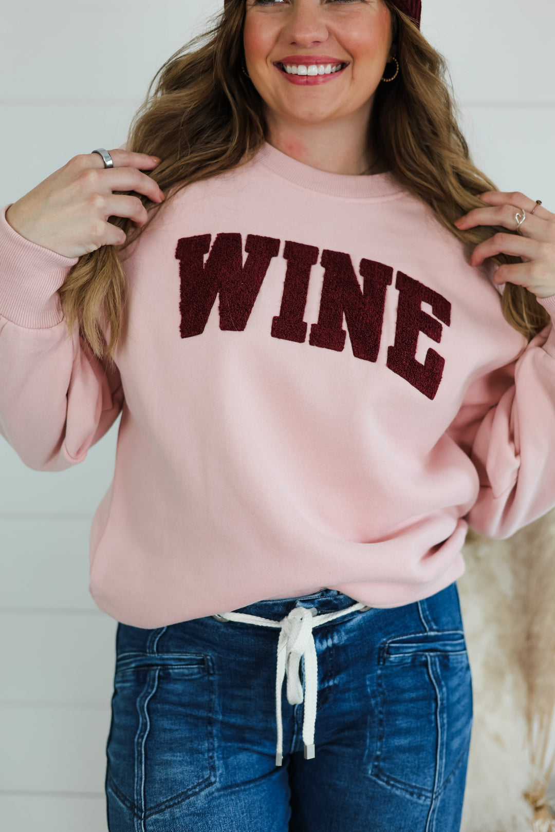 WINE Crewneck Top