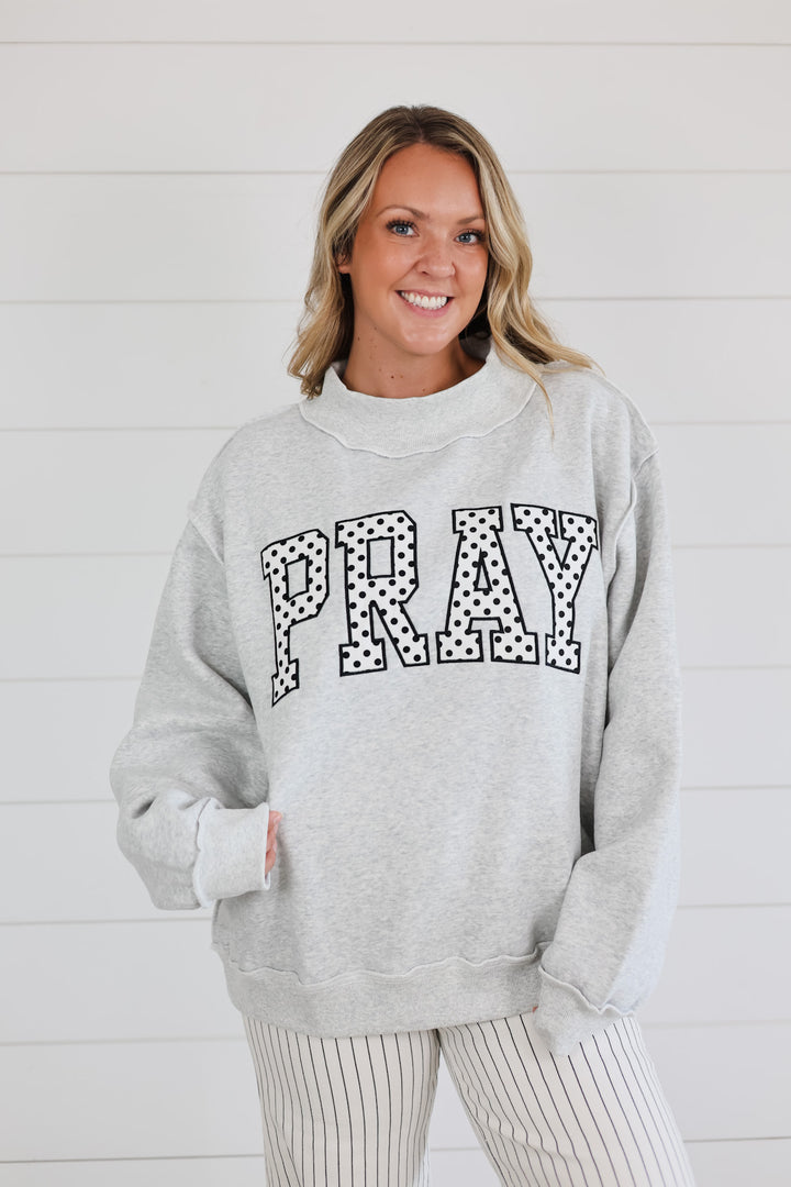 PRAY Mock Neck Top