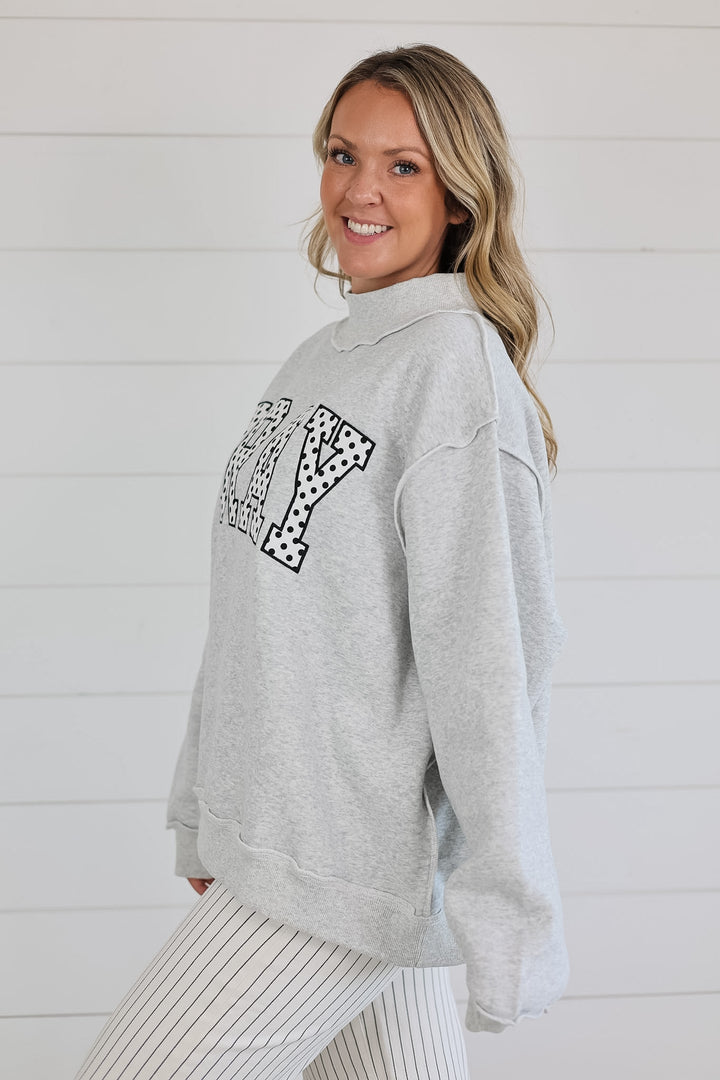 PRAY Mock Neck Top