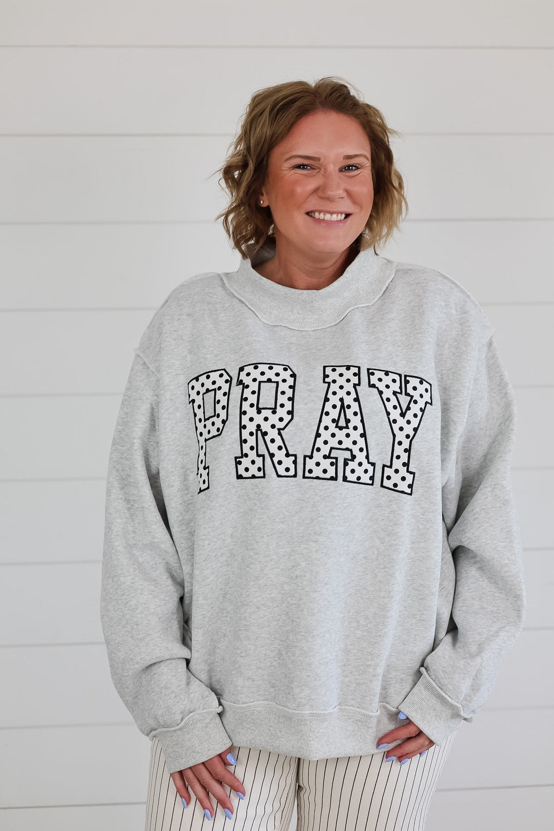 PRAY Mock Neck Top
