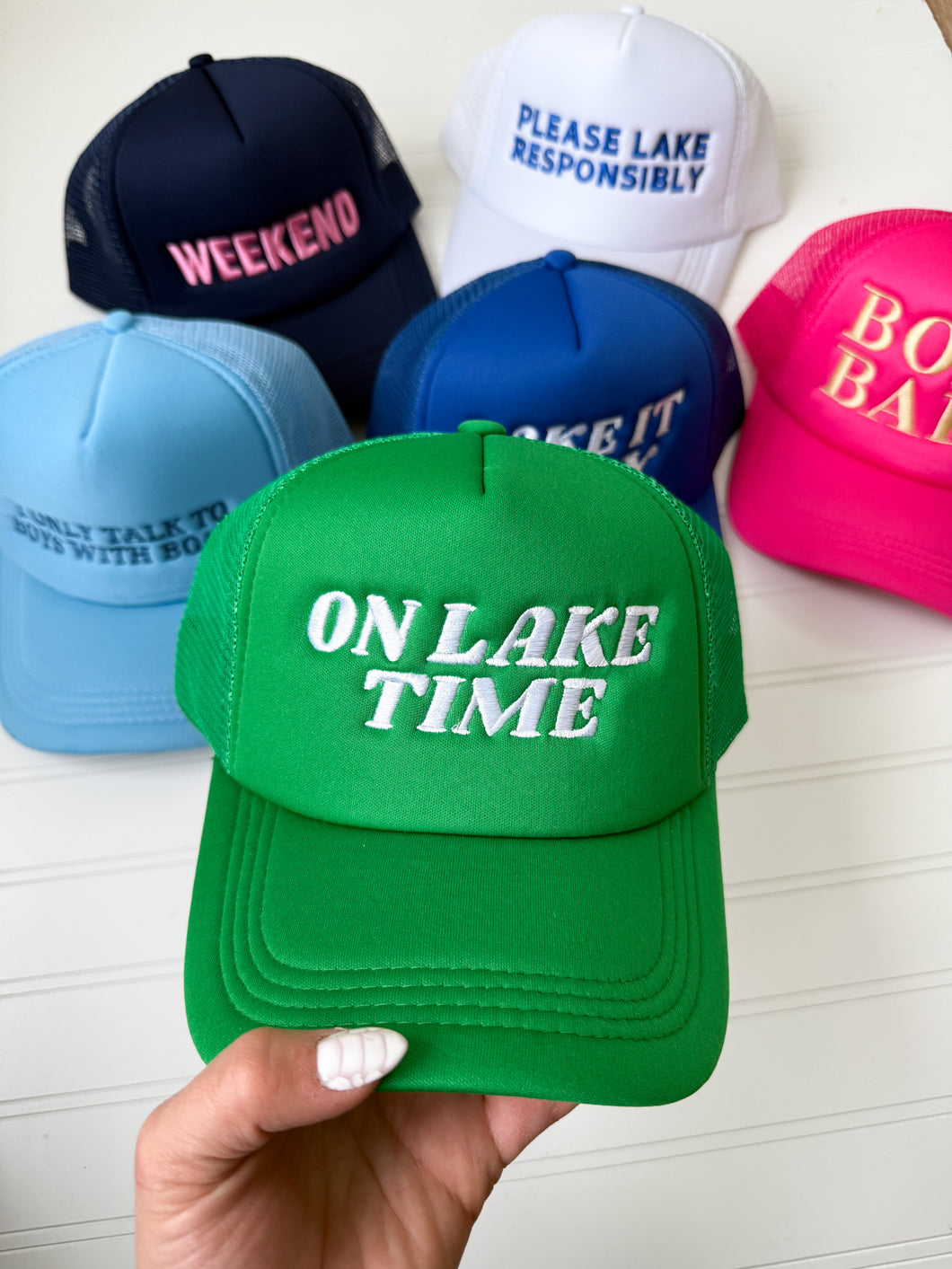 On Lake Time Trucker Hat