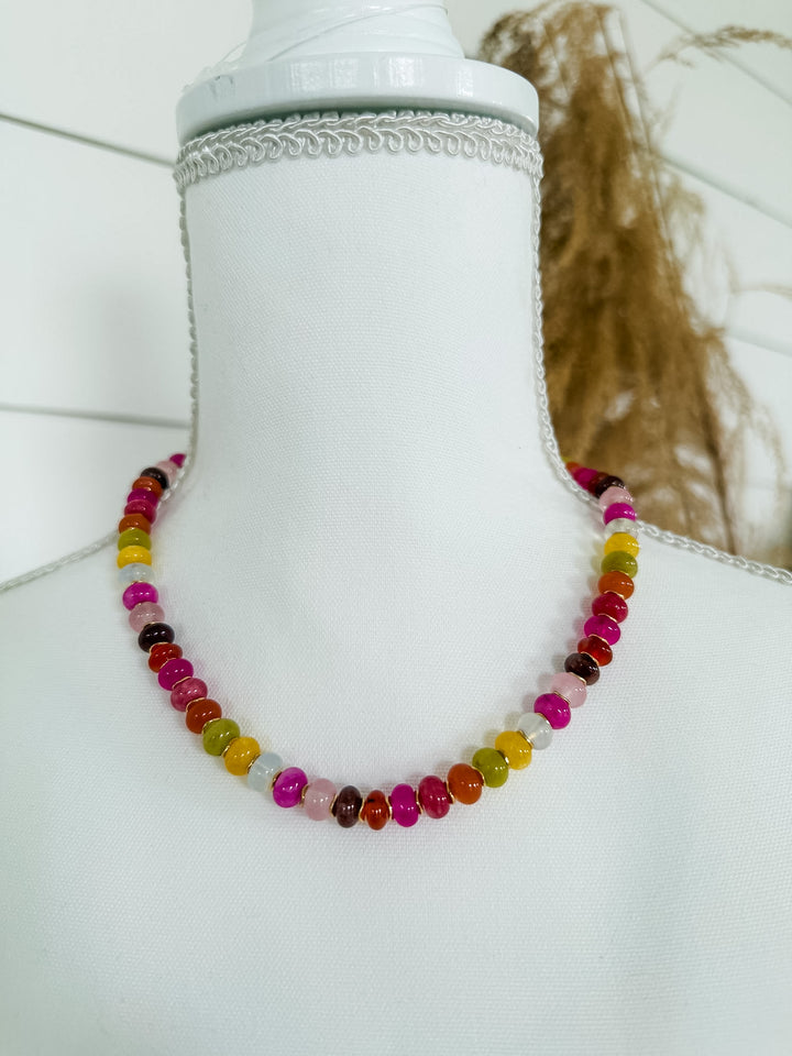 Cheering You On Necklace - Multicolor