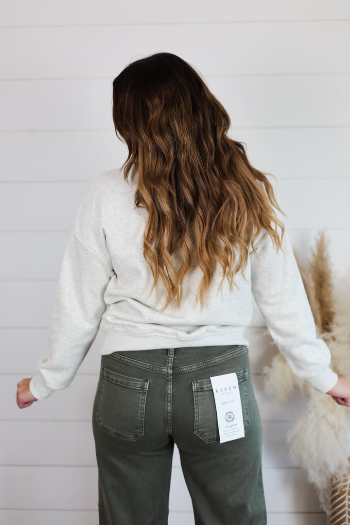 Crater Lake Embroidered Crewneck