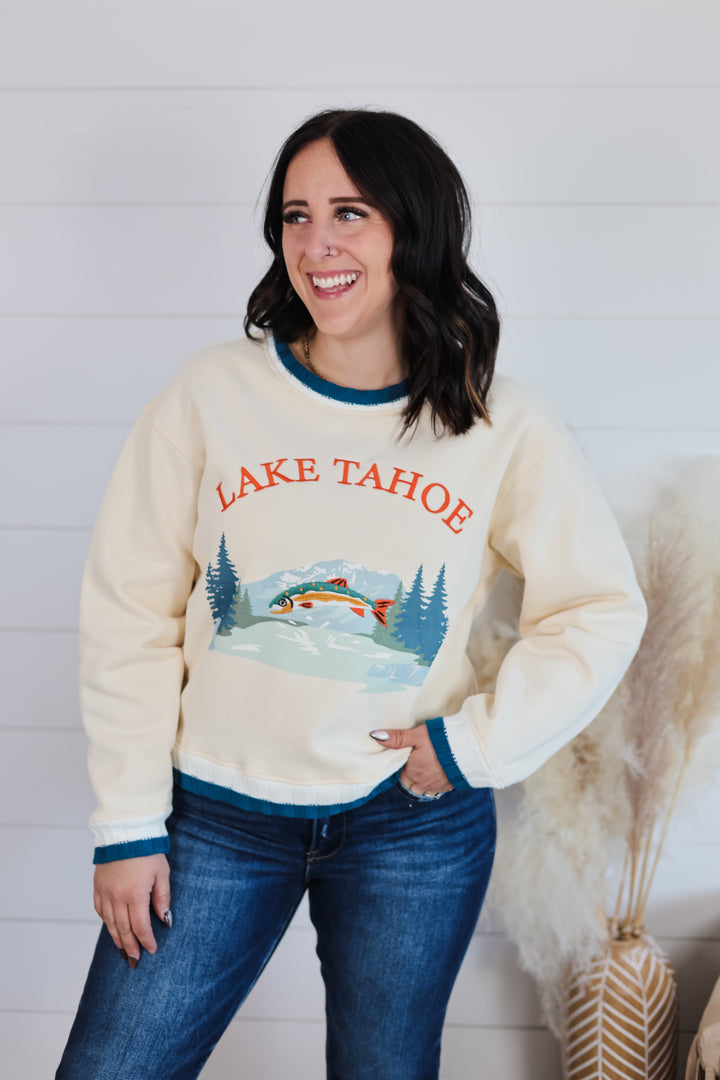 Lake Tahoe Crewneck Top