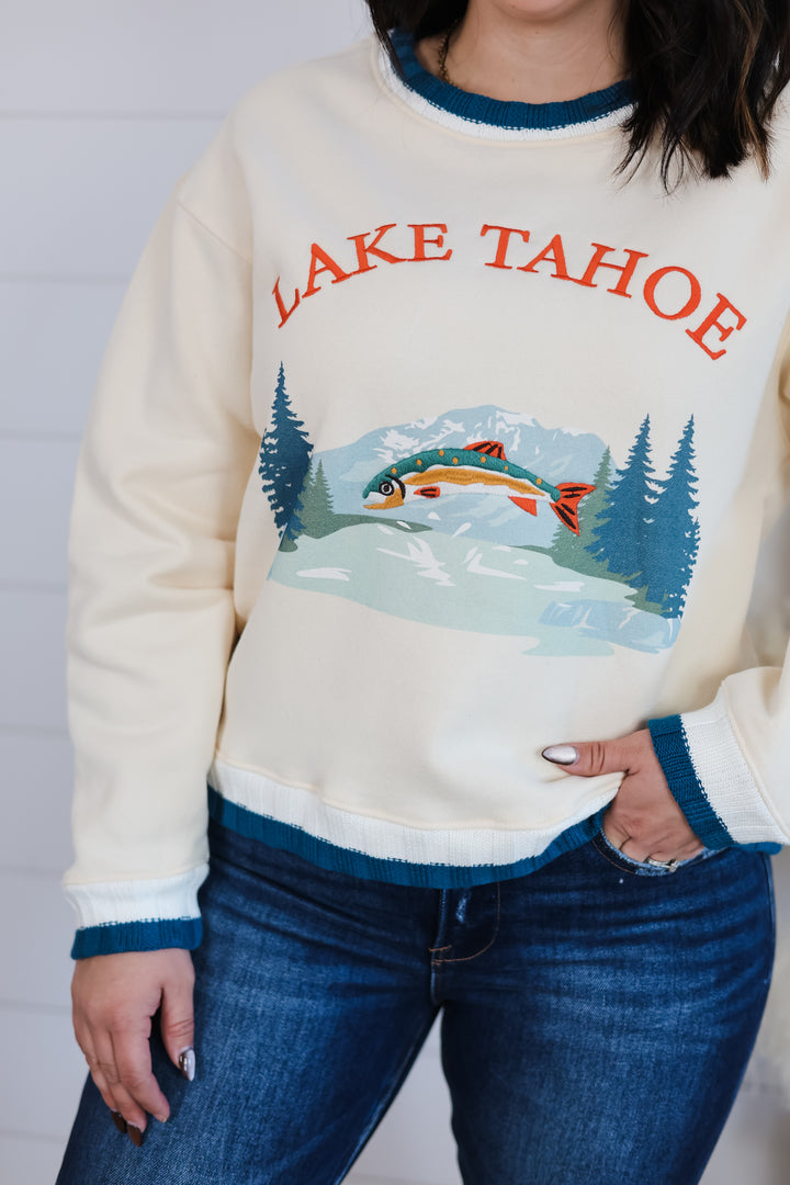 Lake Tahoe Crewneck Top