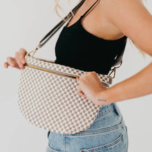 Load image into Gallery viewer, Sonny Woven Bum Bag -  Gray Checkered
