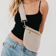 Load image into Gallery viewer, Sonny Woven Bum Bag -  Gray Checkered
