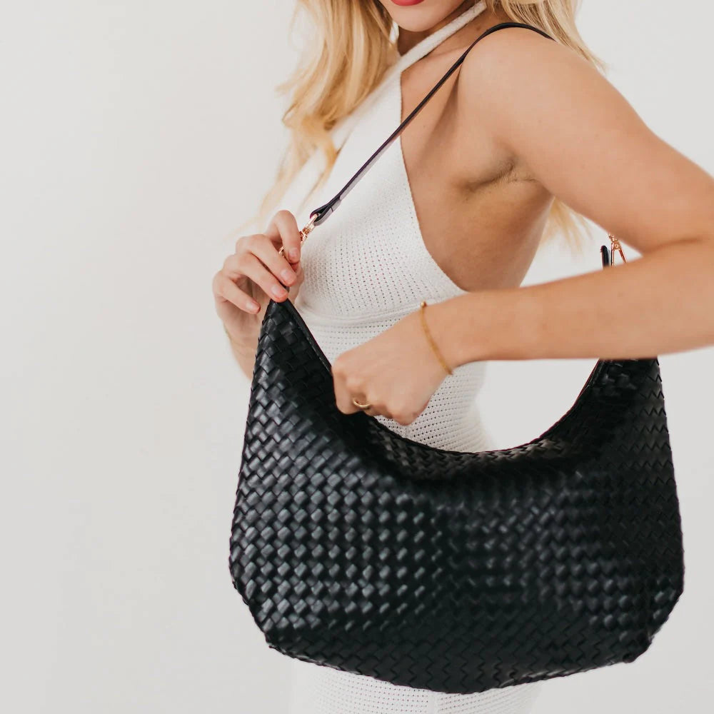 Need You Woven Shoulder Bag