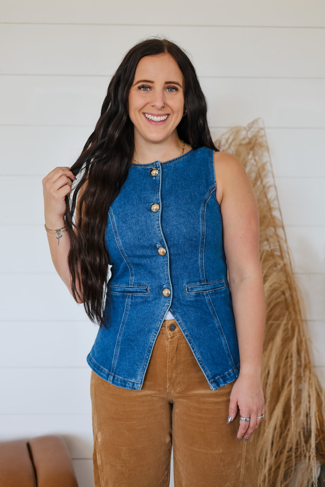 Within Reason Denim Vest