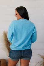 Load image into Gallery viewer, Drink On A Boat Corded Crew Top
