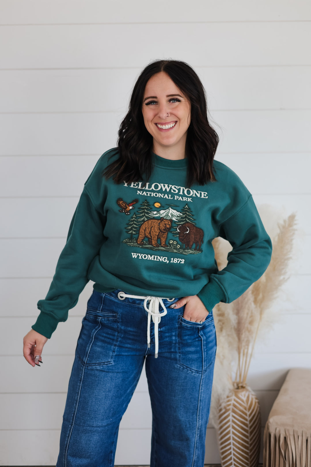 Yellowstone Embroidered Crewneck