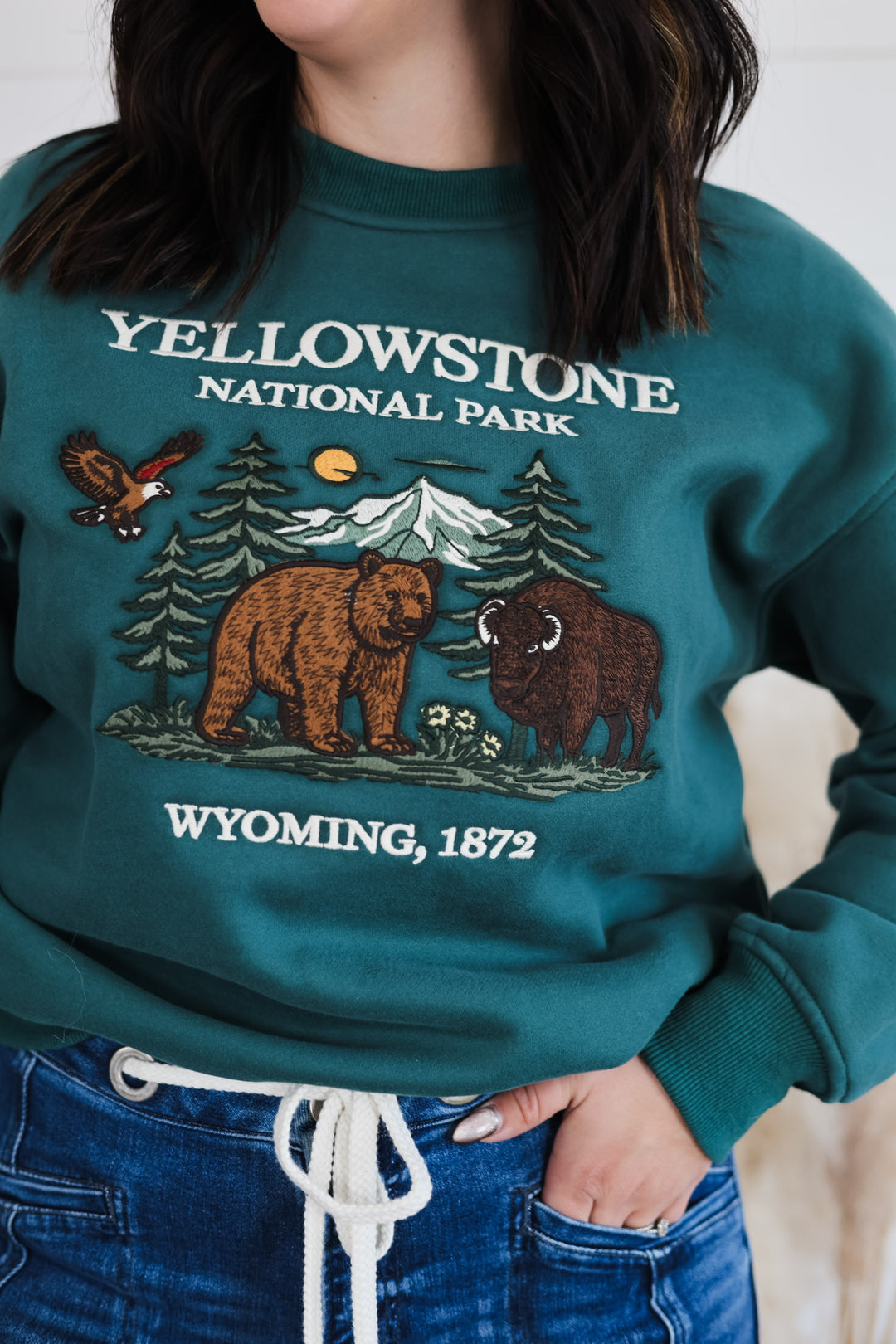 Yellowstone Embroidered Crewneck