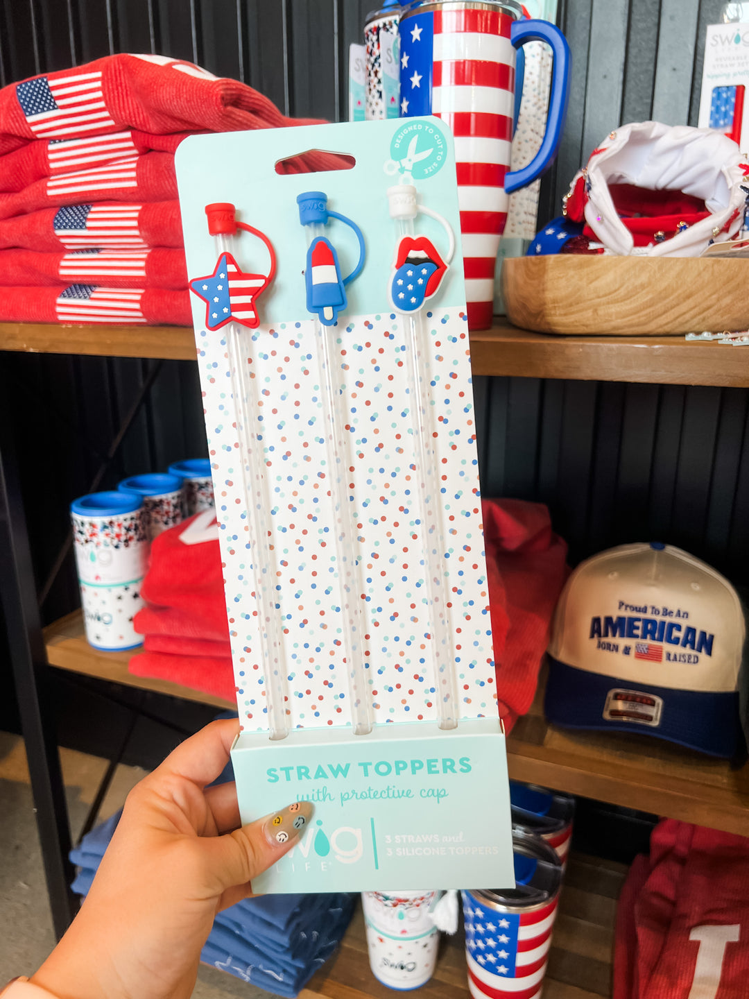 All American Straw Topper Set