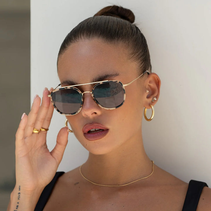 Weston Sunglasses - Milky Tortoise/Brown