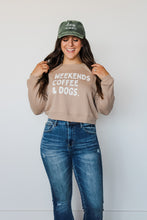 Load image into Gallery viewer, Weekends, Coffee, Dogs Crewneck
