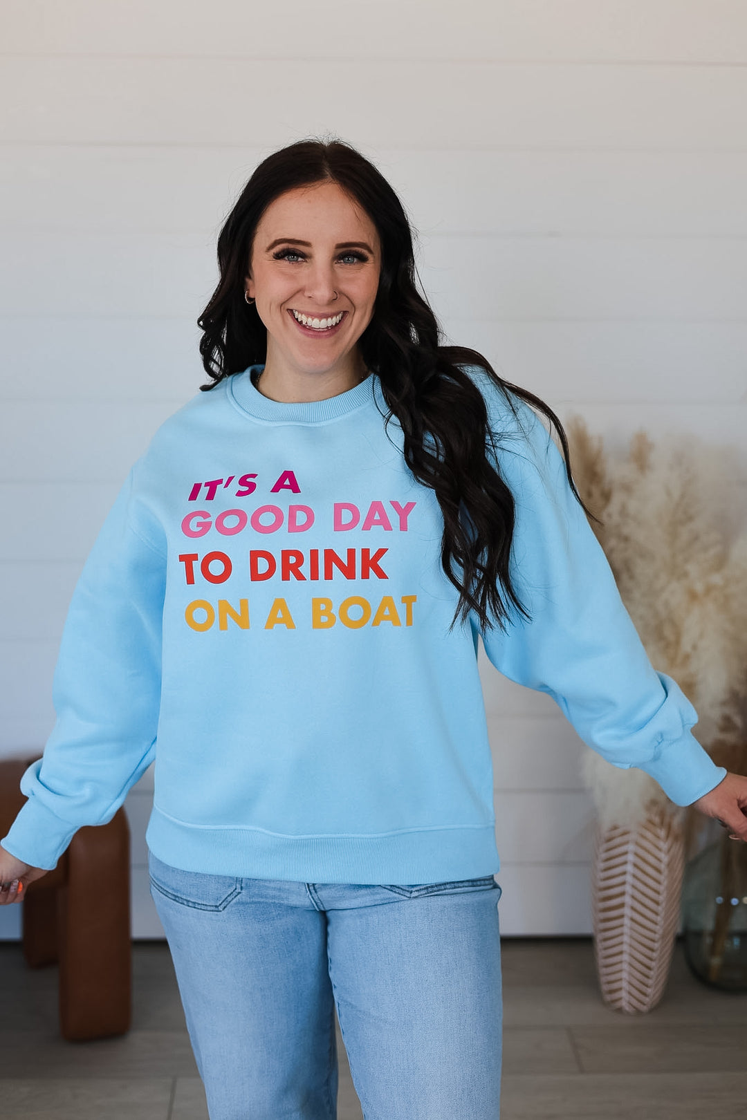 Drink On A Boat Crewneck
