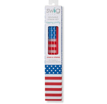 Load image into Gallery viewer, Swig: Stars &amp; Stripes Reusable Straw
