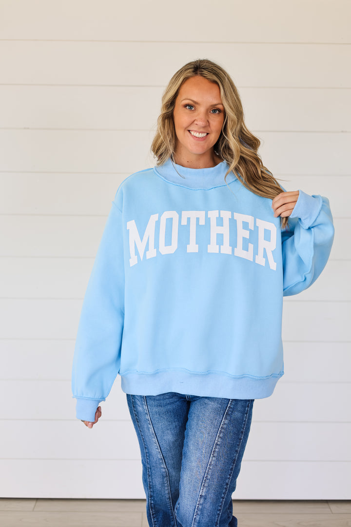 Mother to Cool Mom Reversible Mock Neck