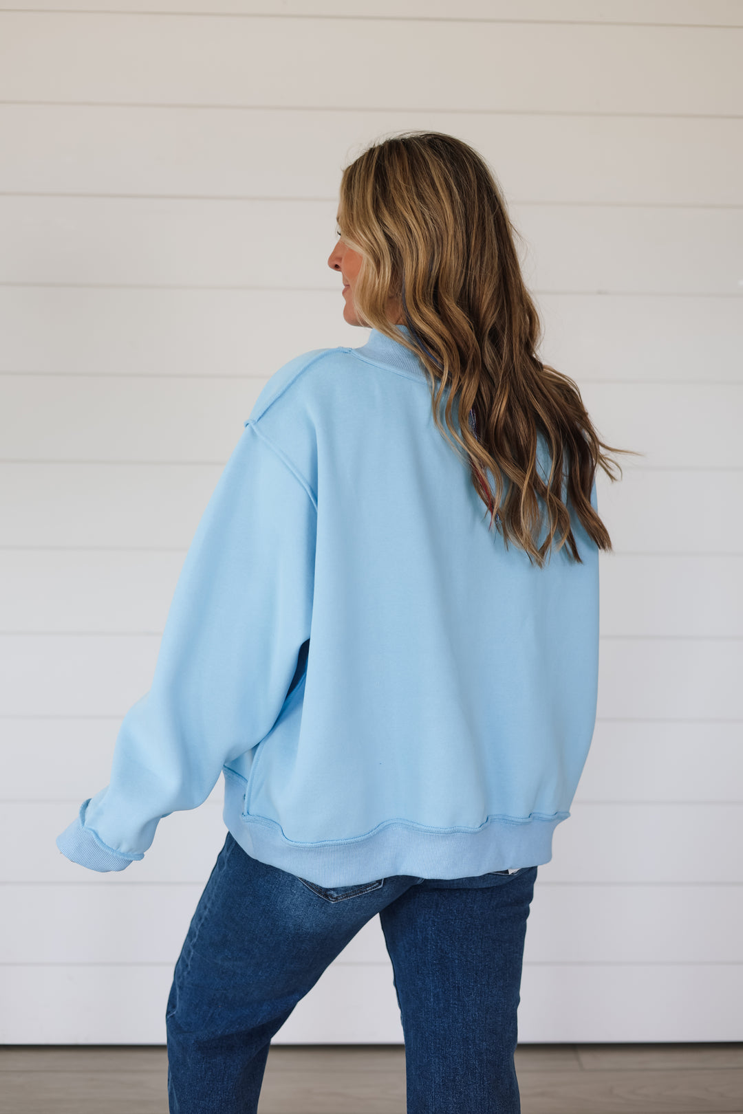 Mother to Cool Mom Reversible Mock Neck