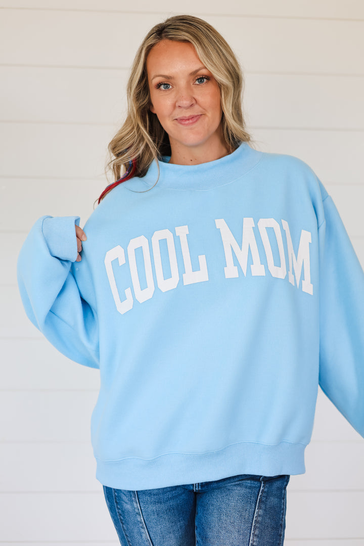 Mother to Cool Mom Reversible Mock Neck