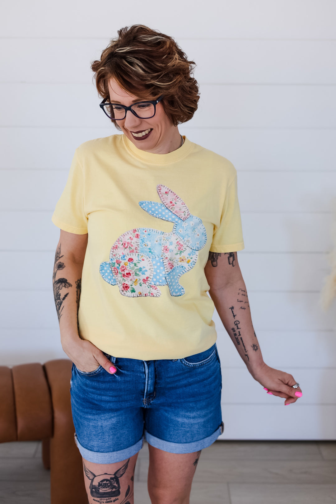 Patchwork Bunny Top