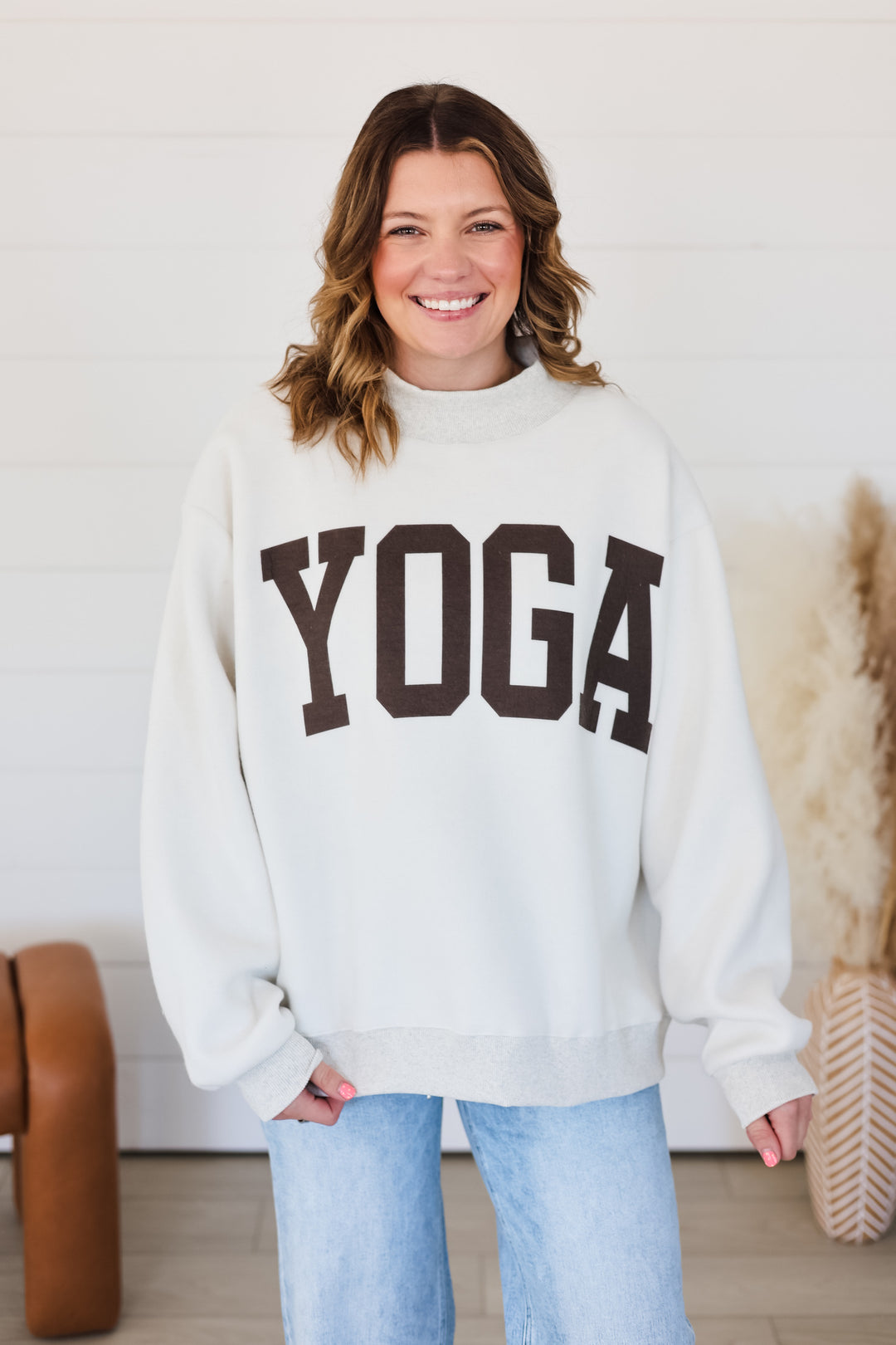 Pilates & Yoga Mock Neck Top