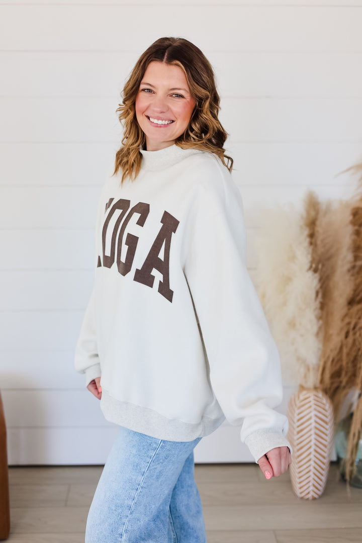 Pilates & Yoga Mock Neck Top