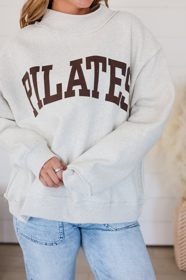 Pilates & Yoga Mock Neck Top