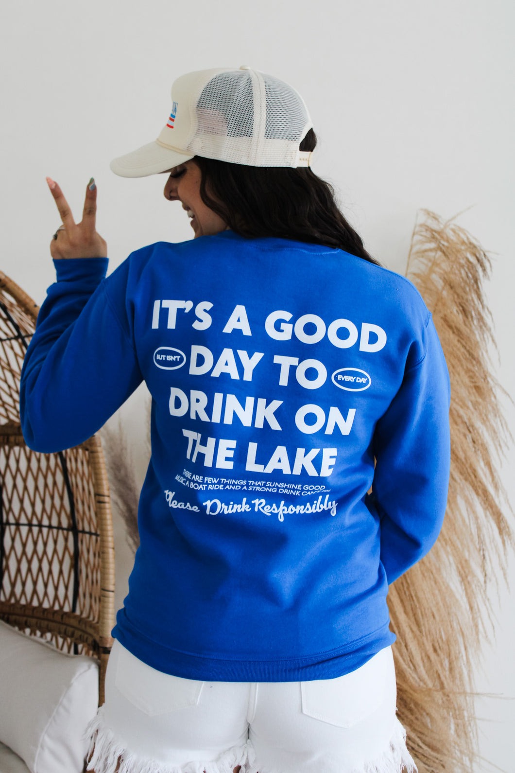 Lake Responsibly Crewneck Top