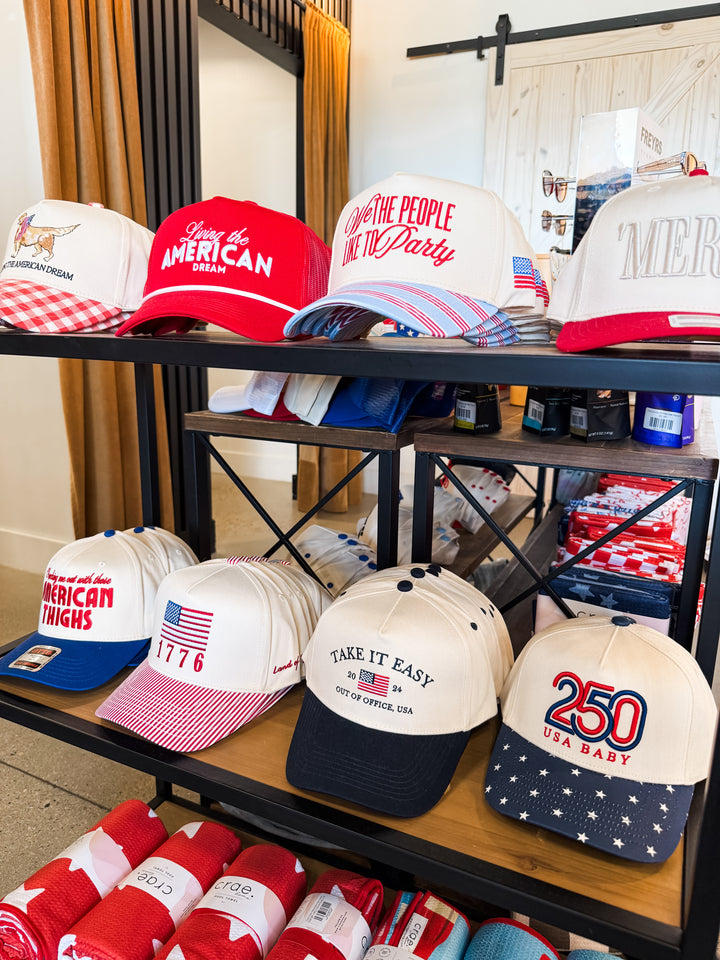 Kiss Me I'm American Trucker Hat