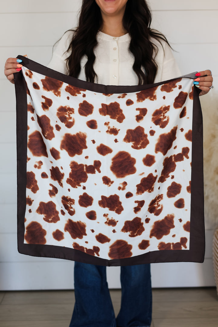 Cow Square Scarf