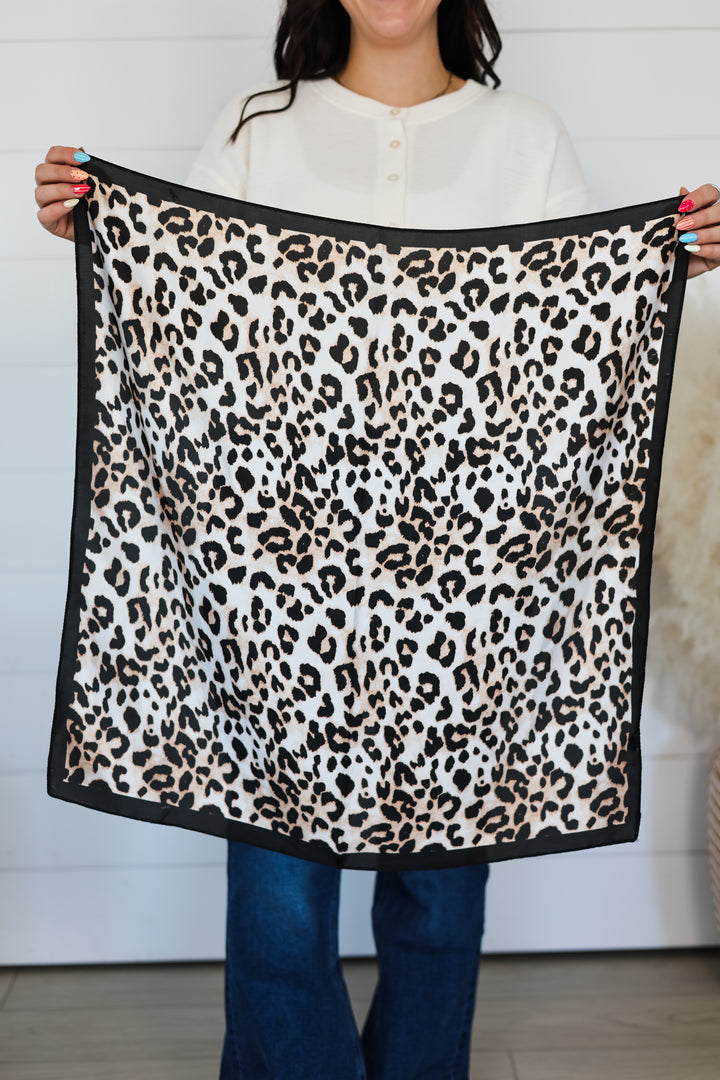 Leopard Square Scarf