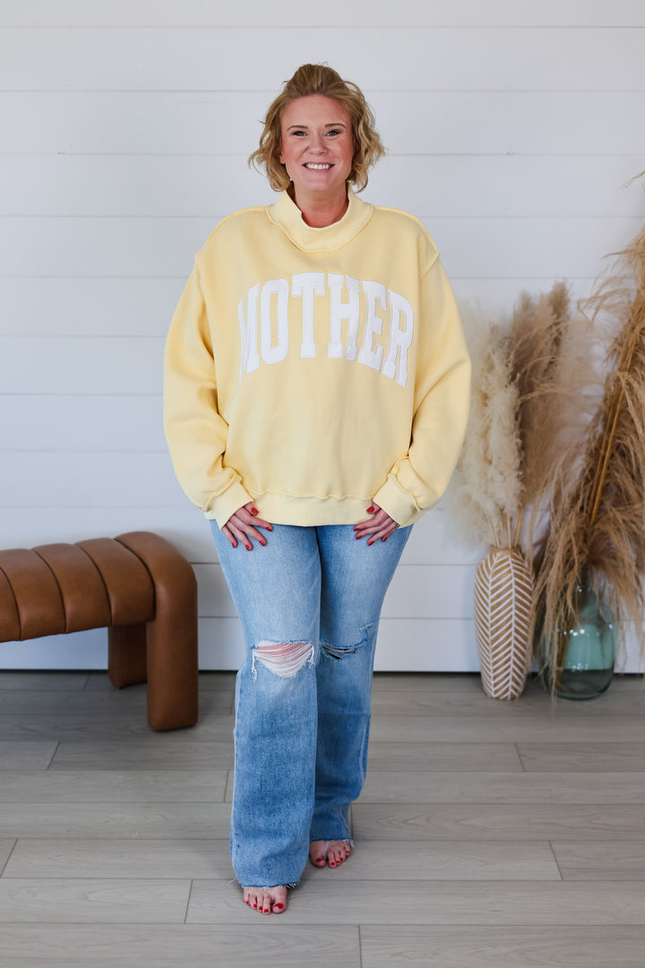 MOTHER Mock Neck Top