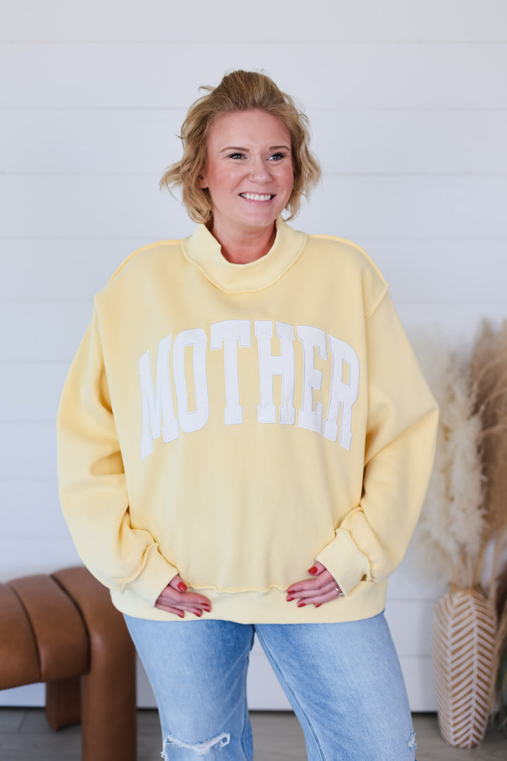 MOTHER Mock Neck Top