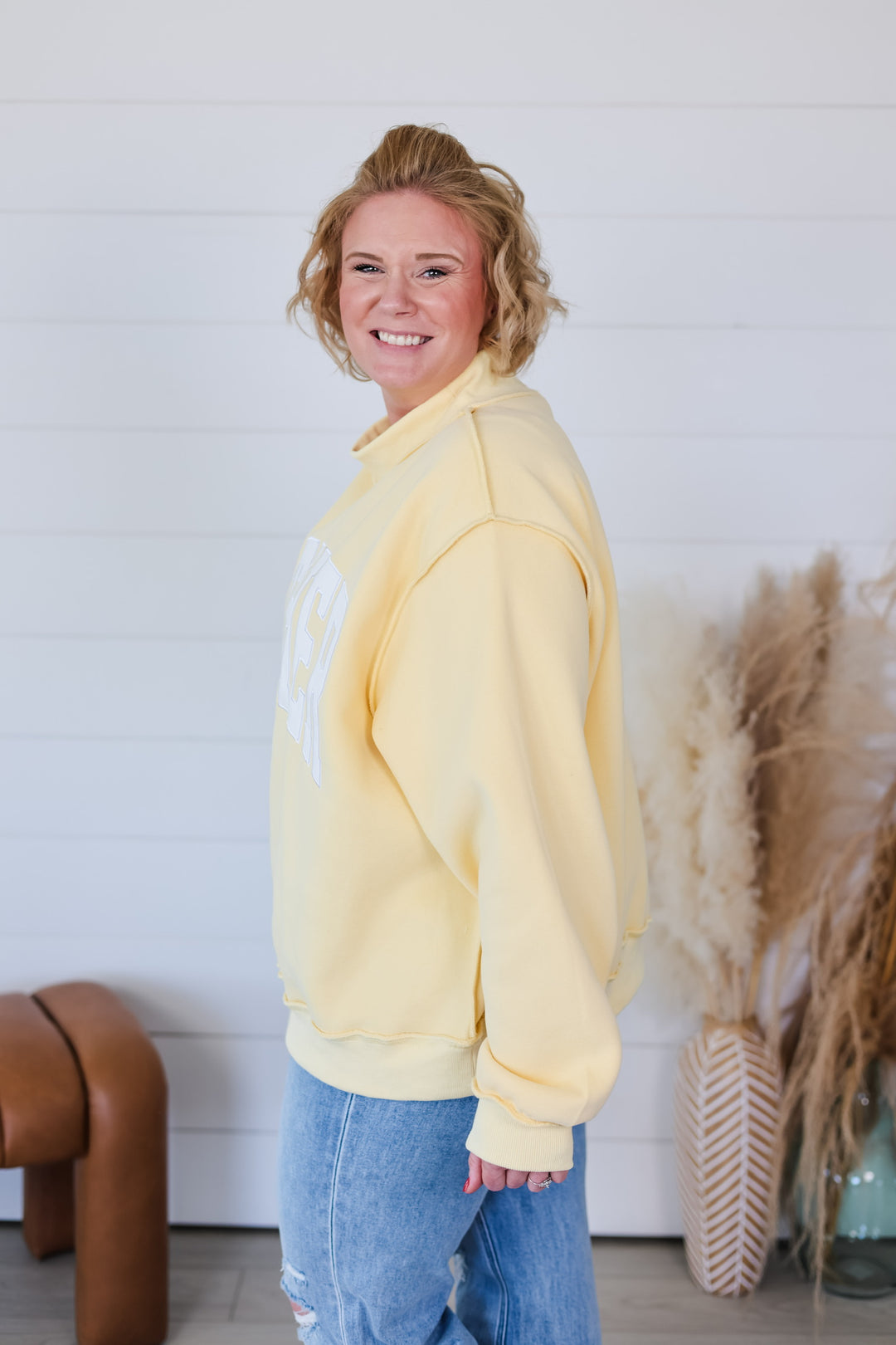 MOTHER Mock Neck Top